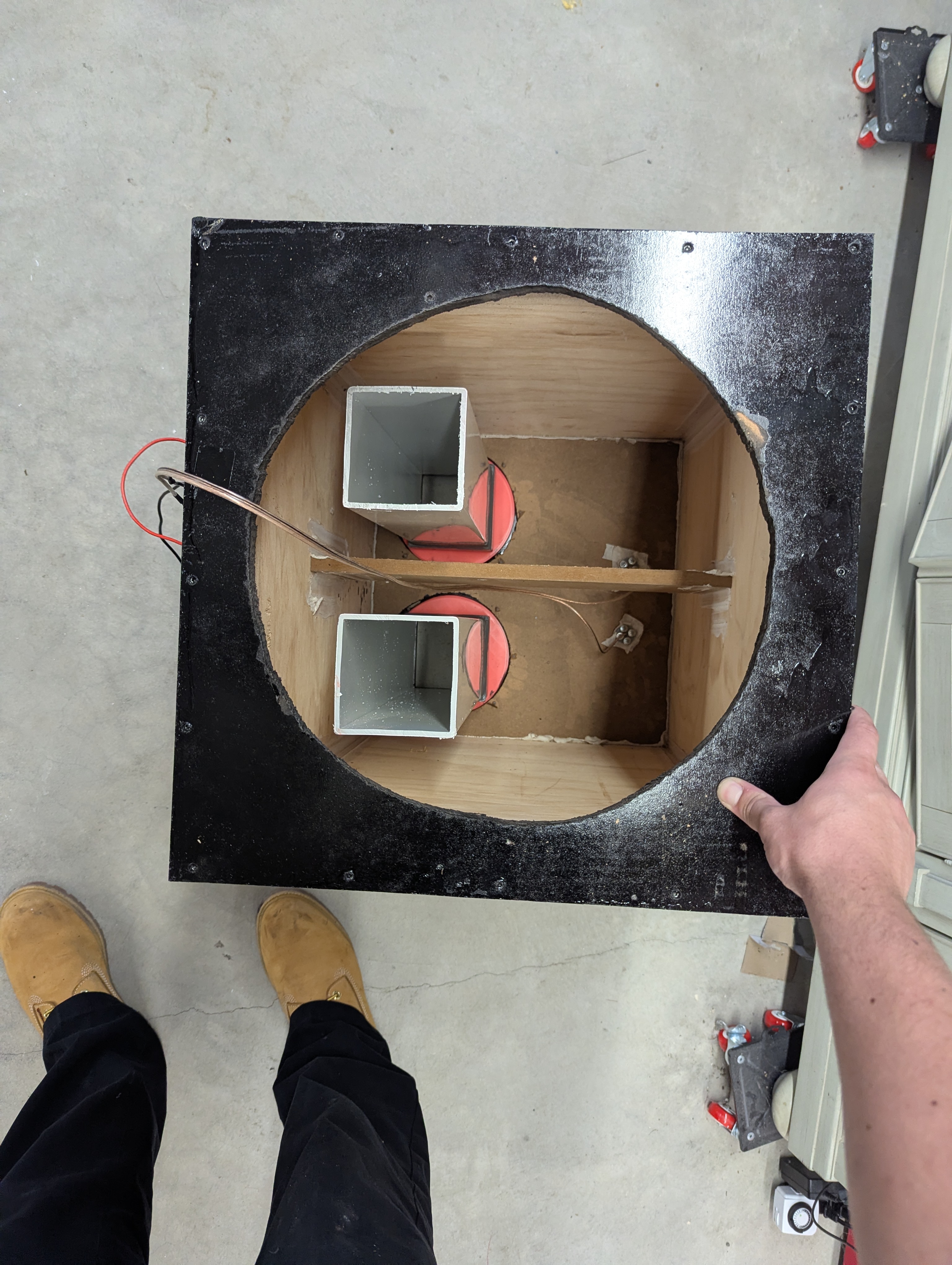 Internal wiring and connector build detail
